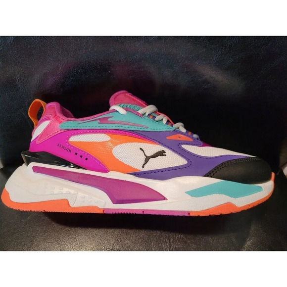 Women Puma Rs Fast Hypnotize Sneaker-  Size 6 - Vibrant Colors -  Brand New - Picture 4 of 16